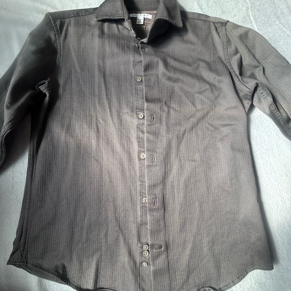 Men's Banana Republic,Gray Button Up Casual Shirt